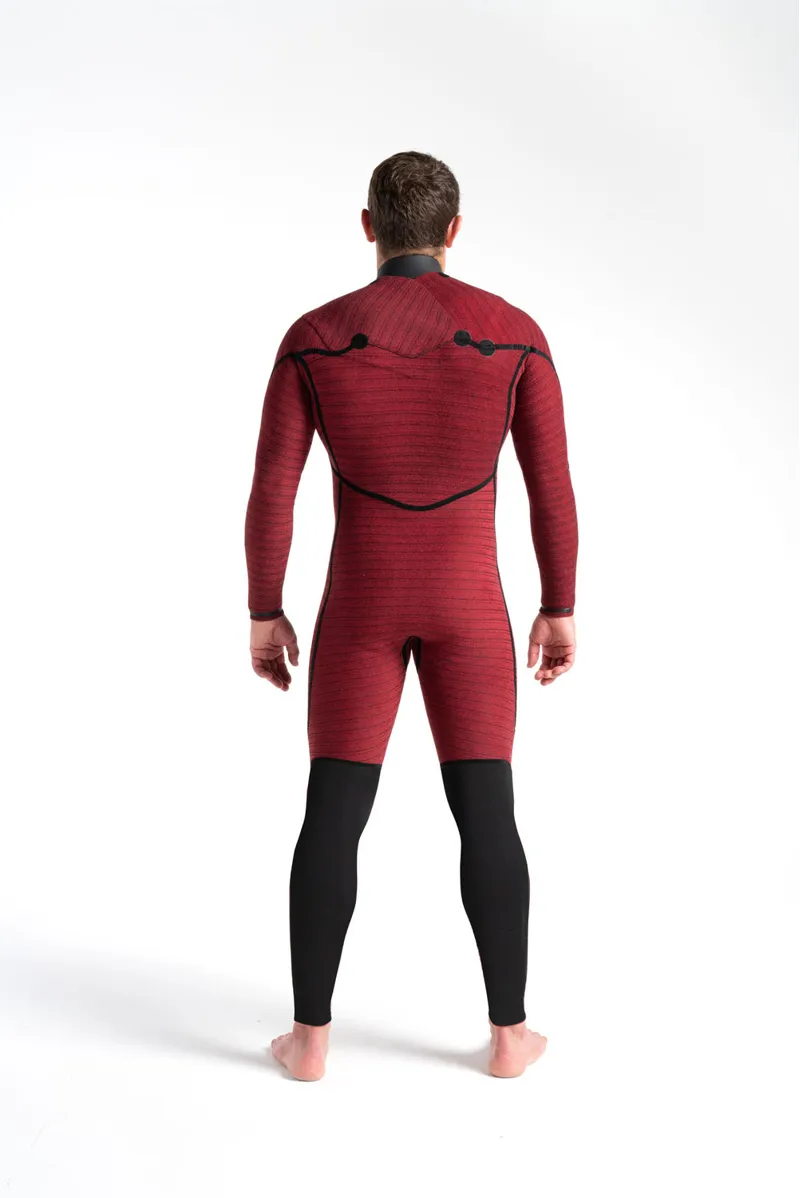 C-Skins ReWired 5:4 Mens GBS Chest Zip Steamer BLACK/BLACK X/ULTRA CYAN-5